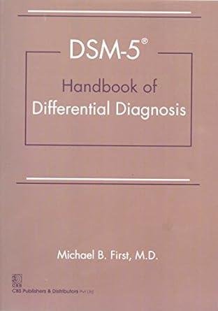 Dsm 5 Handbook Of Differential Diagnosis Spl Editi